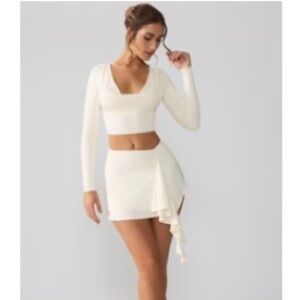 Oh Polly Cream Long Sleeve Top